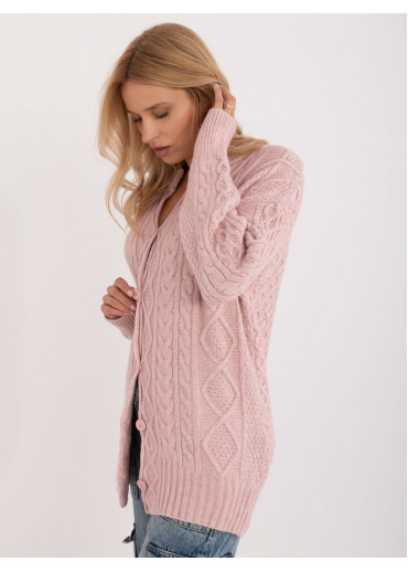 Púdrovo ružový dámsky sveter