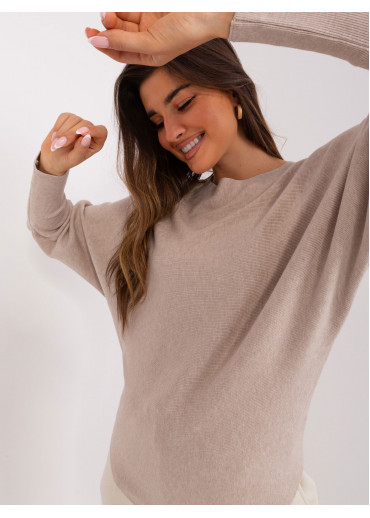 Béžovo hnedý pulóver