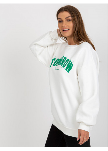 Smotanovo biela basic mikina