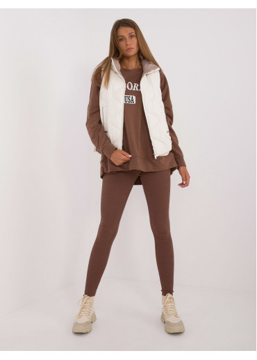 Smotanovo biela dámska vesta