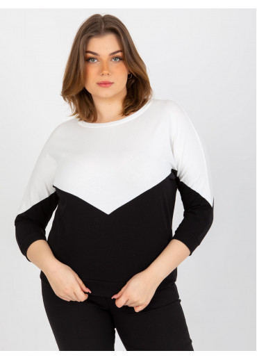 Biele dvojfarebné tričko