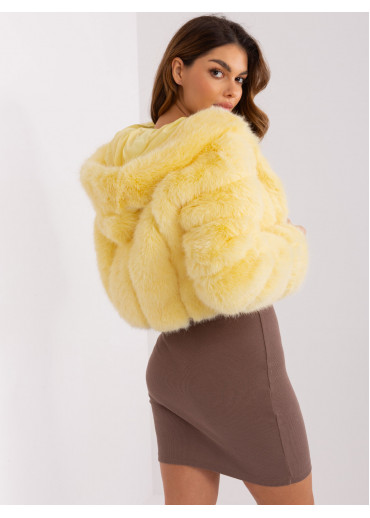 Vanilkovo žltá krátka bunda