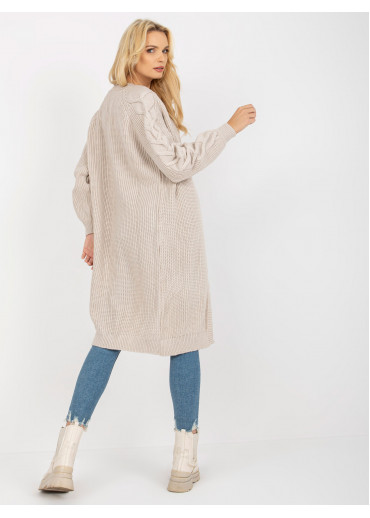 Béžovo hnedý kardigán