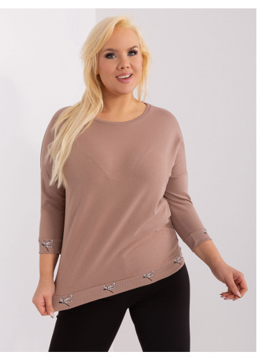 Kapučínovo hnedé tričko