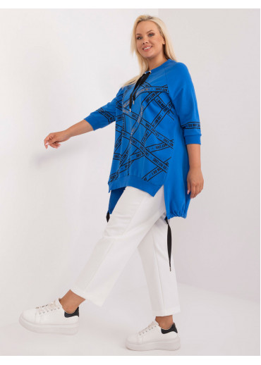 Modrá dámska tunika