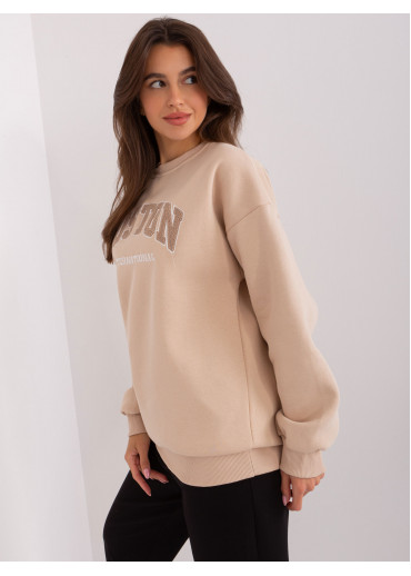 Béžovo hnedá mikina