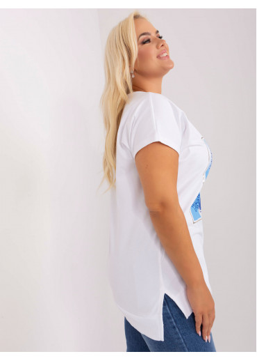 Svetlomodré tričko s potlačou