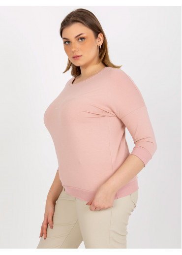 Púdrovo ružové tričko s nápisom