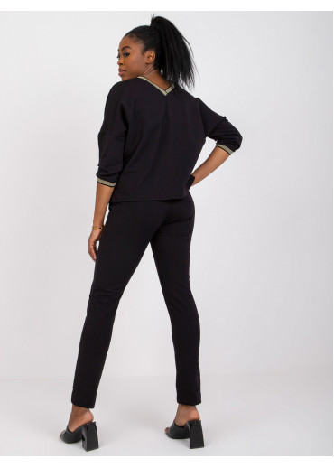 Čierna tepláková súprava