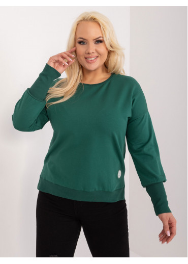 Tmavozelené tričko s dlhým rukávom