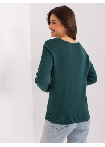 Tmavozelený pulóver