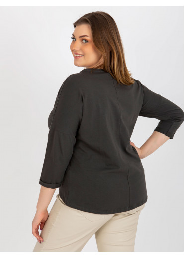 Tmavosivé tričko s potlačou