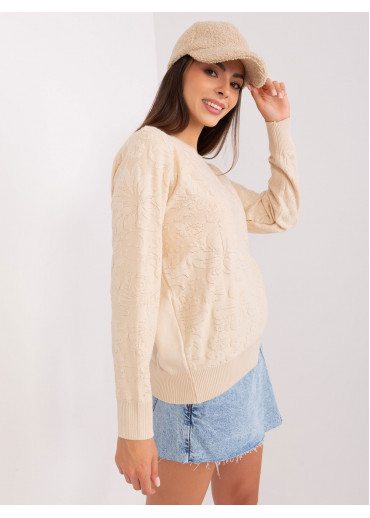 Béžovo hnedý pulóver