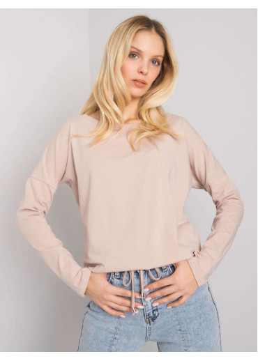 Béžovo hnedé tričko s dlhým rukávom