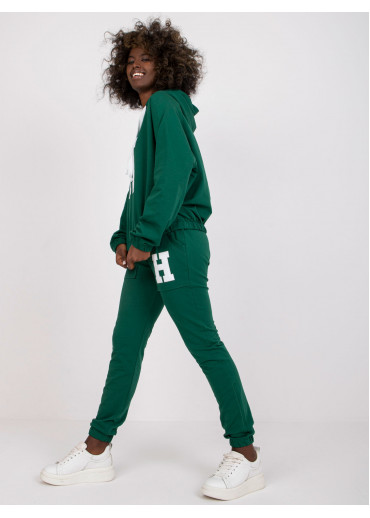 Tmavozelená tepláková súprava