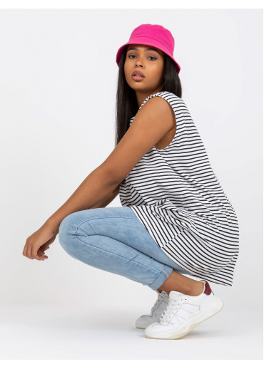 Biely pruhovaný top