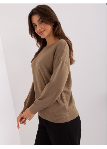Hnedý dámsky sveter