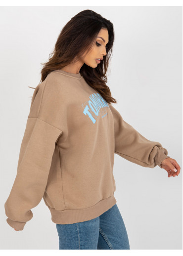 Kapučínovo hnedá basic mikina