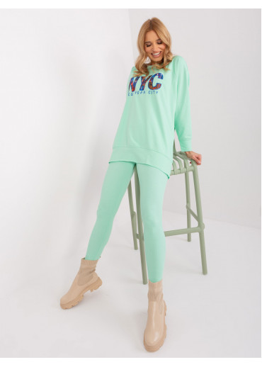 Svetlozelený teplákový komplet