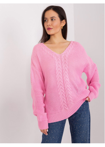 Ružový pulóver