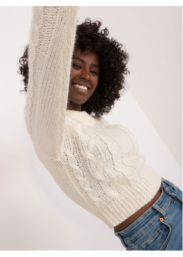 Smotanovo biely pulóver