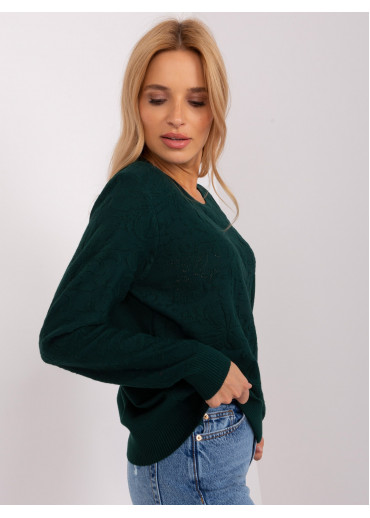 Tmavozelený pulóver