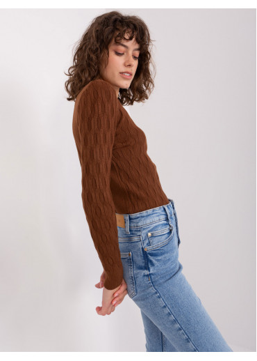 Tmavohnedý pulóver