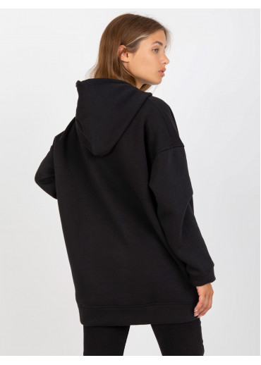 Čierna oversize mikina