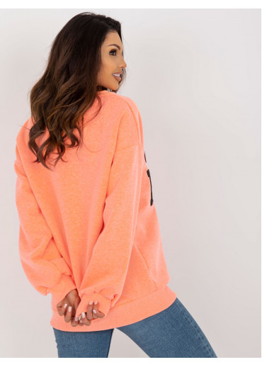 Oranžová basic mikina