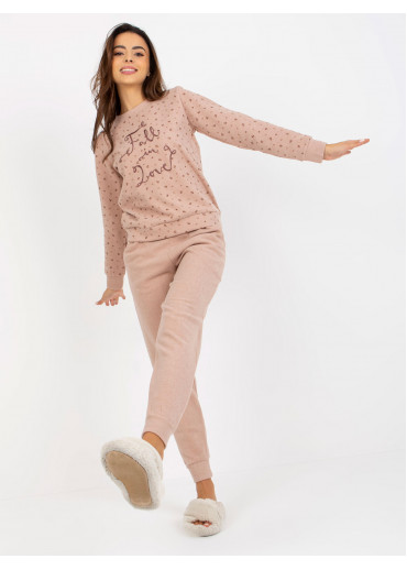 Béžovo hnedé pyžamo