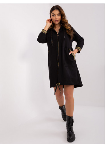 Čierna dlhá mikina