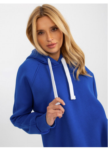 Modrá mikina s kapucňou