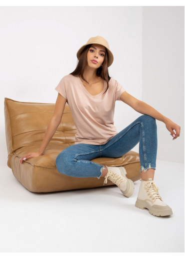 Béžovo hnedé tričko