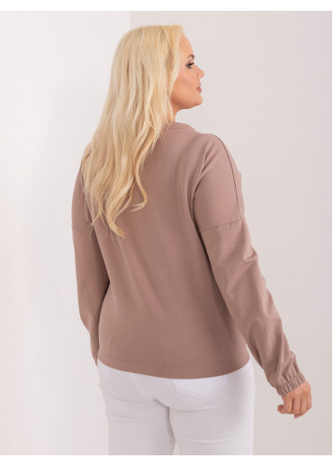 Hnedé tričko so šnúrkami