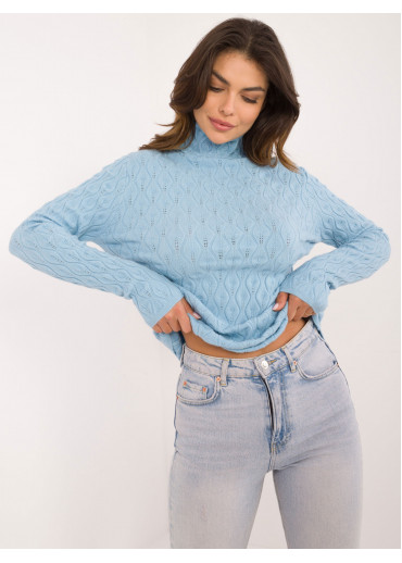 Svetlomodrý dámsky rolák