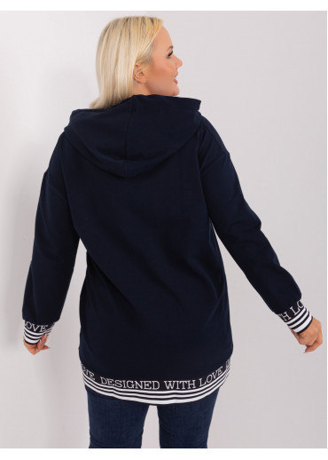 Modrá mikina s kapucňou