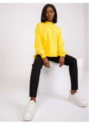 Žltá mikina so stojačikom