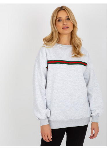 Svetlosivá dámska oversize mikina
