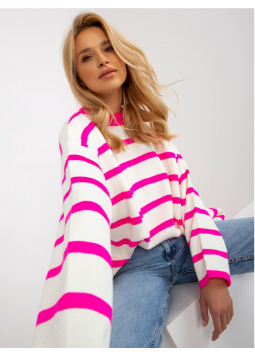 Neónovo ružový pulóver