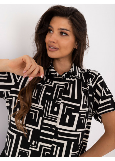 Čierna dámska košeľa