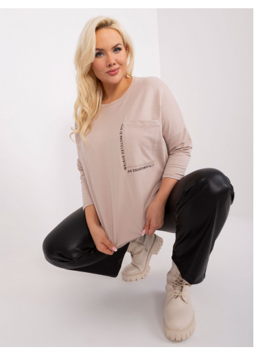 Béžovo hnedé tričko