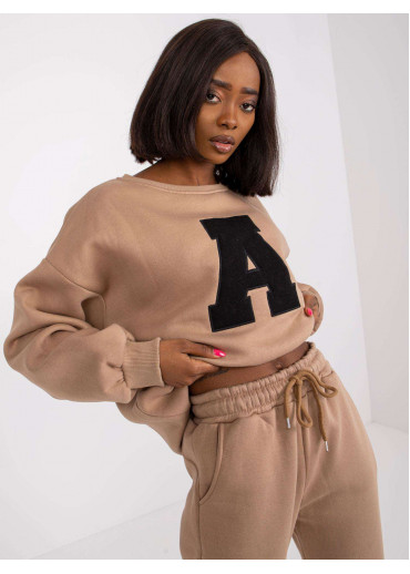 Béžovo hnedá tepláková súprava