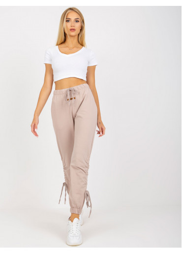 Béžovo hnedé tepláky