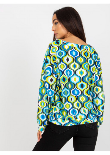 Zelené vzorované tričko