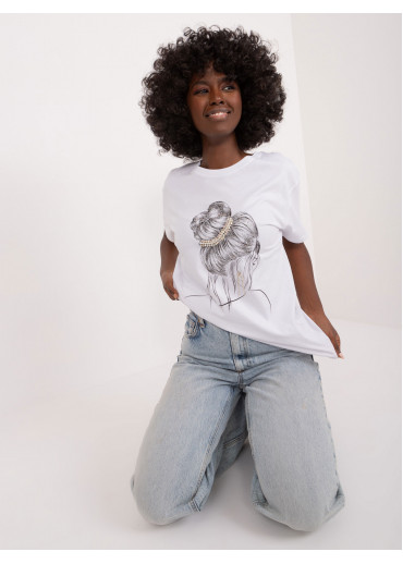Biele tričko s potlačou