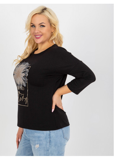 Čierne tričko s potlačou