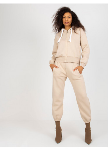 Béžovo hnedá tepláková súprava