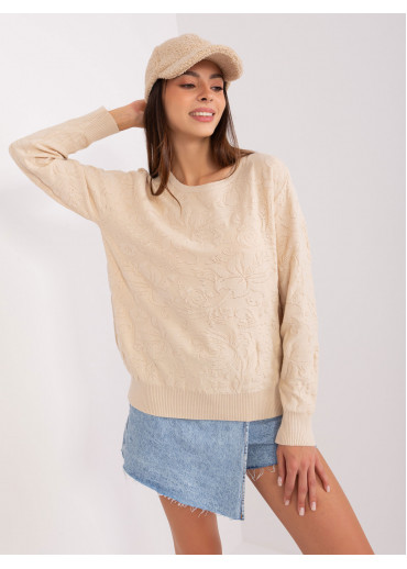 Béžovo hnedý pulóver