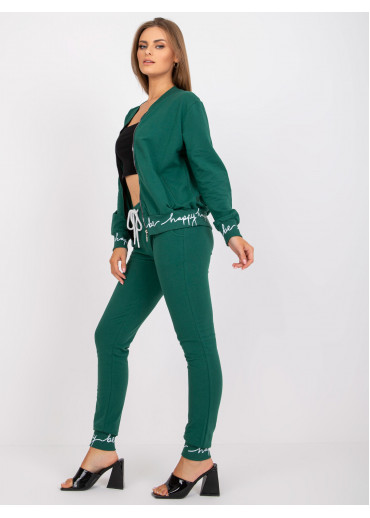 Tmavozelená tepláková súprava