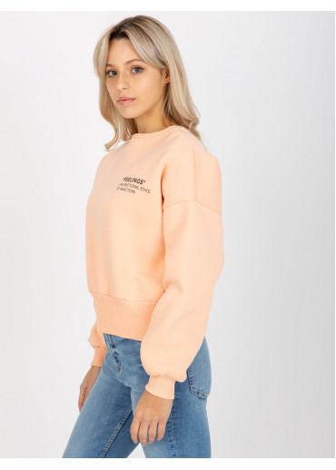 Broskyňovo ružová mikina